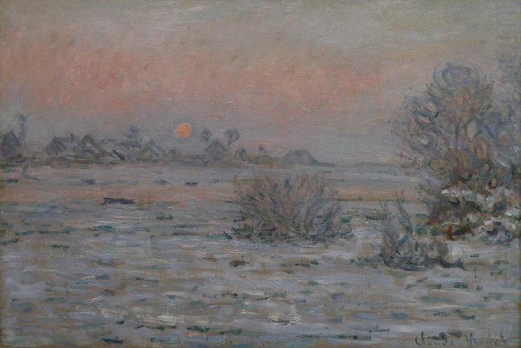 Soleil d'hiver a Lavacourt, Claude Monet